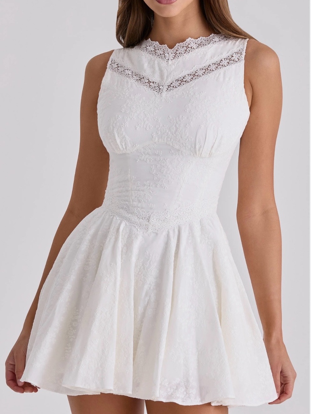 House of CB White Lace Mini Dress